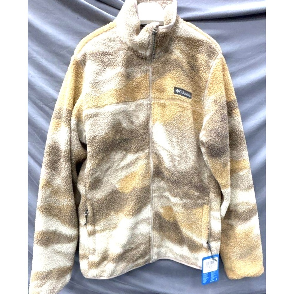 Columbia Men's Harbor Desert EXS Printed Fleece Jacket Tan Camo NWT Sz S